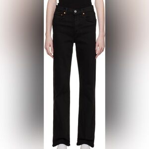 Re/done 90s High Rise Loose in Black Size 24